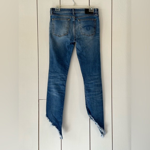 R13 Kate Skinny Angled Hem Jeans Size 27 - Picture 6 of 14